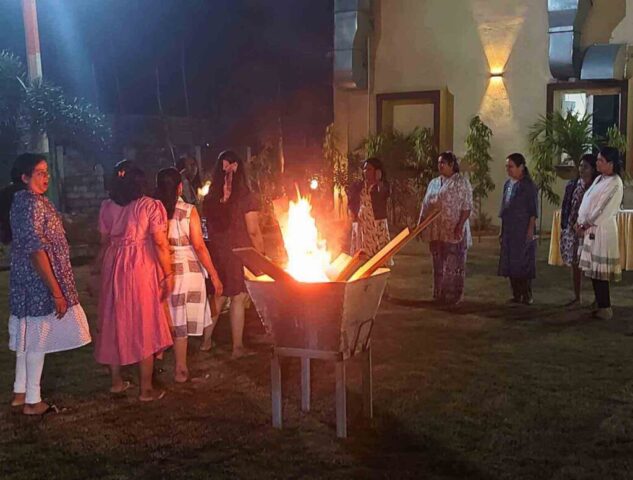 Bonfire at Hotel MJR