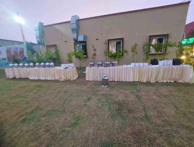 Party in lawn at Hotel MJR